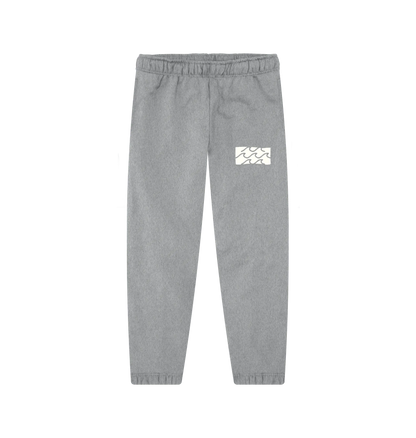Organic cotton joggers for men who love the beach, surfing, and outdoor adventures with surfing waves design