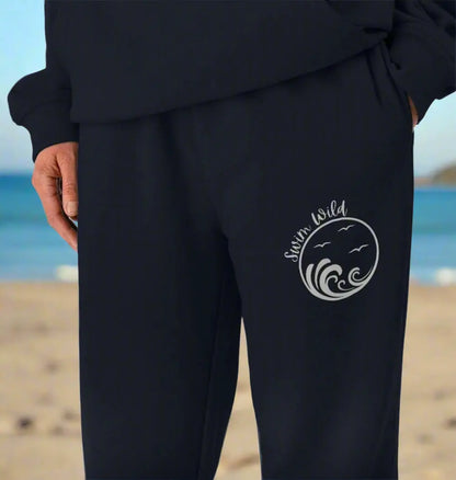 Swim Wild design Women’s Navy Jogging Bottoms Outdoor lifestyle women’s joggers for wild swimming lovers