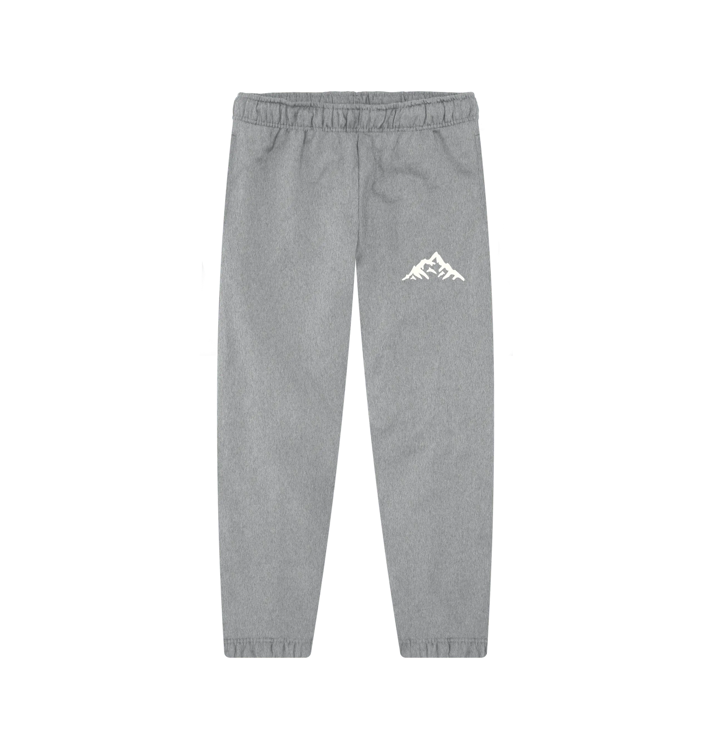 Mountain peak design Organic cotton joggers for men who love hiking, travel, and outdoor exploration