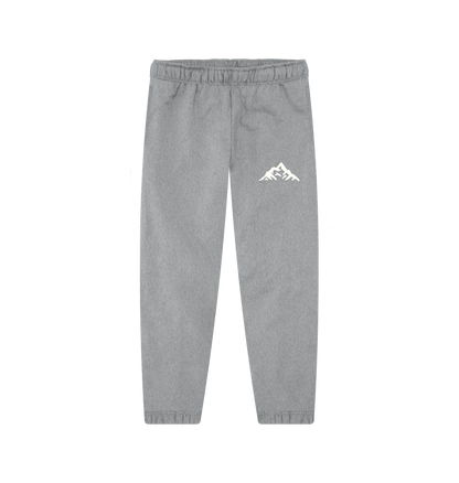 Mountain peak design Organic cotton joggers for men who love hiking, travel, and outdoor exploration
