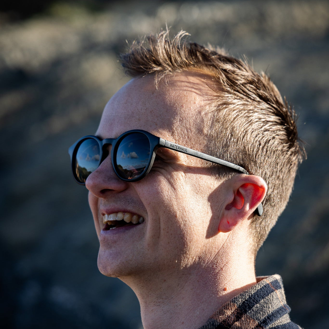 Trevellas Black Polarised Sustainable Sunglasses Waterhaul