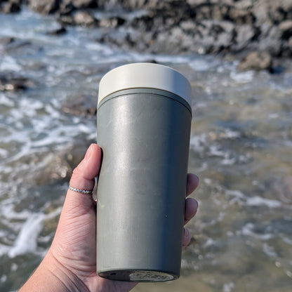 Reusable Coffee Cup 12oz made with ocean waste