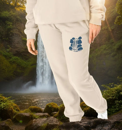 Wild Waterfalls Jogging Bottoms Comfortable fleece-lined women’s joggers for post-swim warmth and river exploration