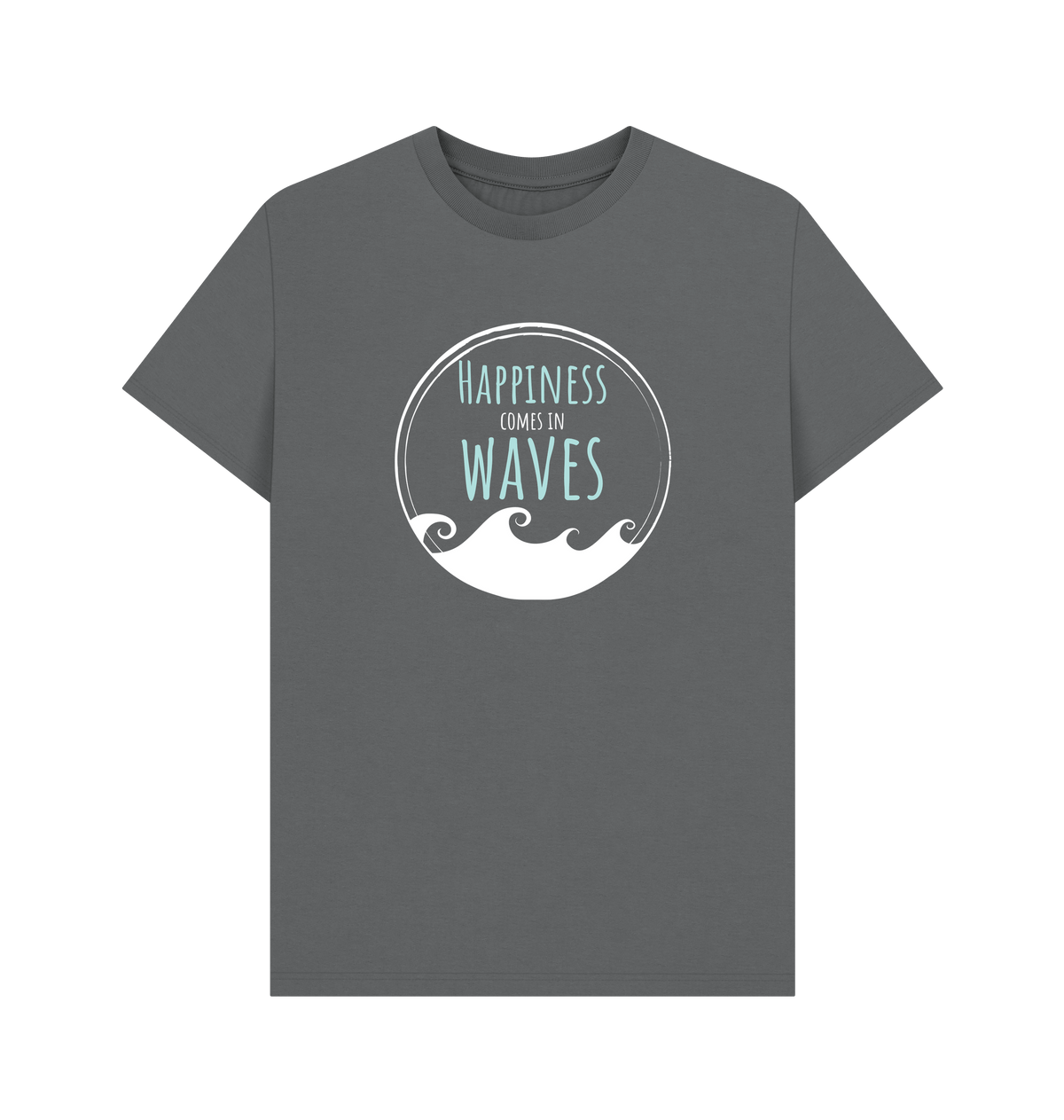 Slate Grey Printed T-shirt Front