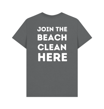 Slate Grey Printed T-shirt Back