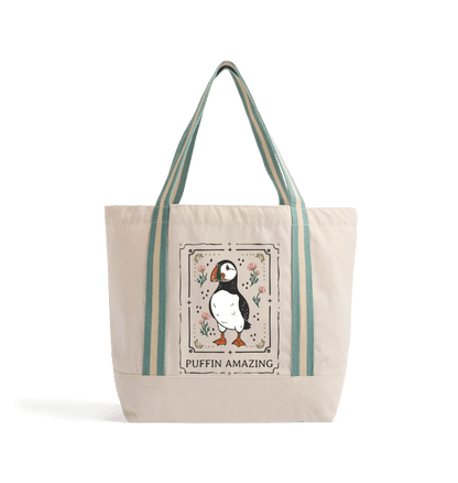 Natural/Sage Green Bag Front