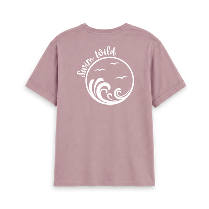 Mauve Printed T-shirt Back