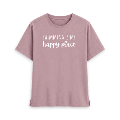 Mauve Printed T-shirt Front