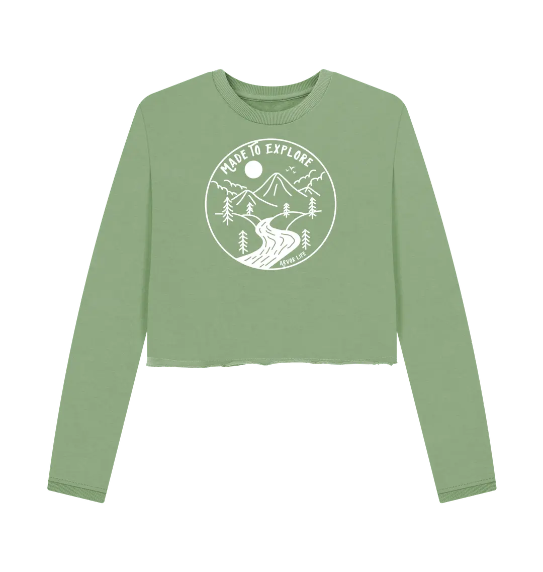 Sage Printed Boxy Jumpers