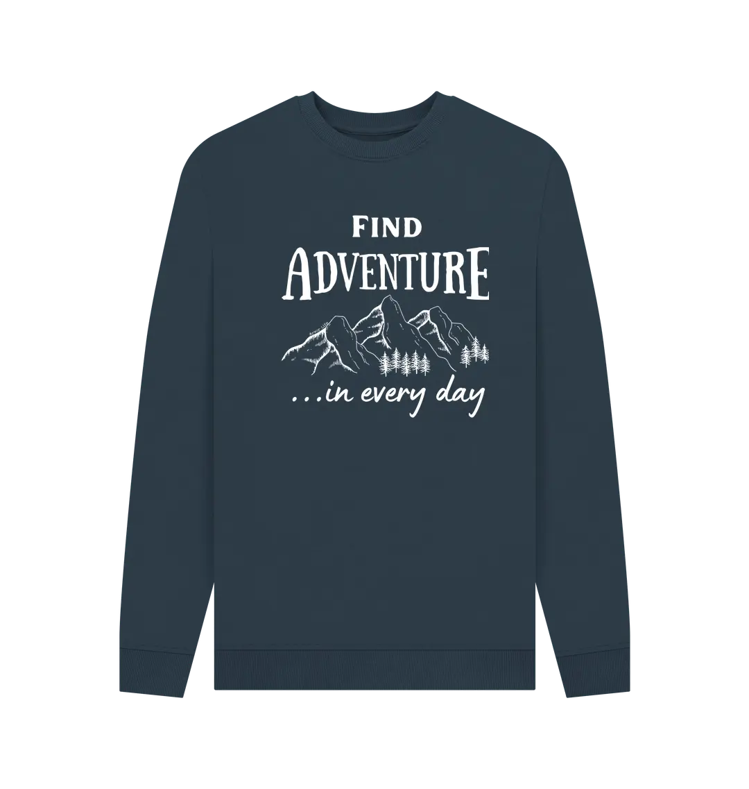 Navy Blue Printed Sweater