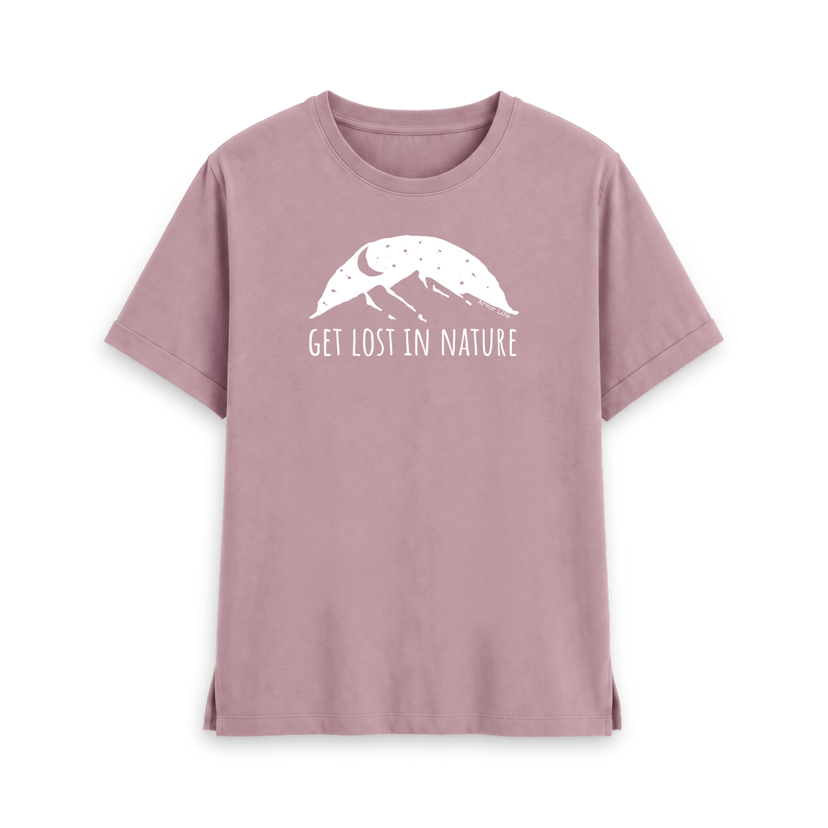 Mauve Printed T-shirt Front