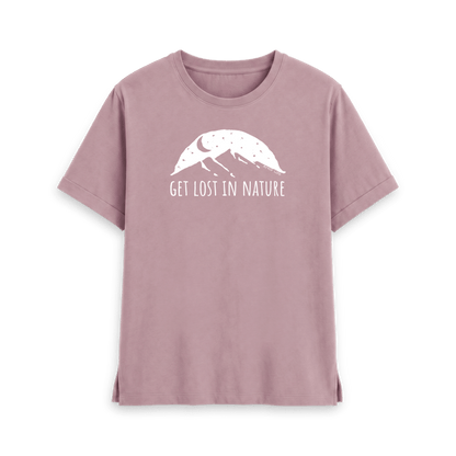 Mauve Printed T-shirt Front