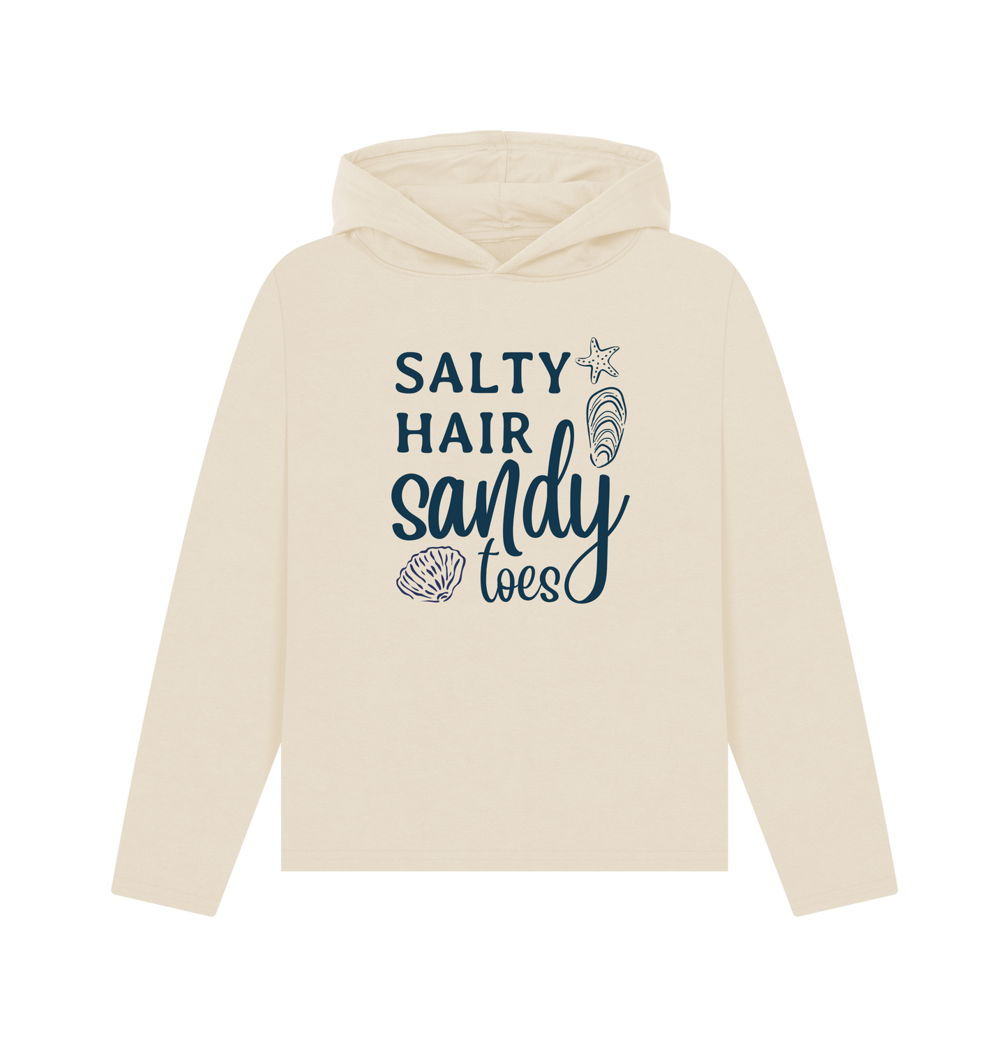 Oat Printed Hoody Front