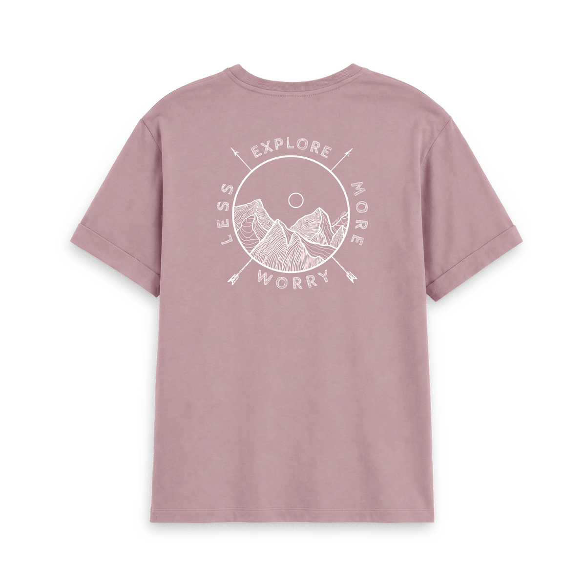 Mauve Printed T-shirt Back