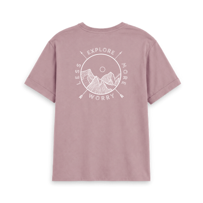 Mauve Printed T-shirt Back