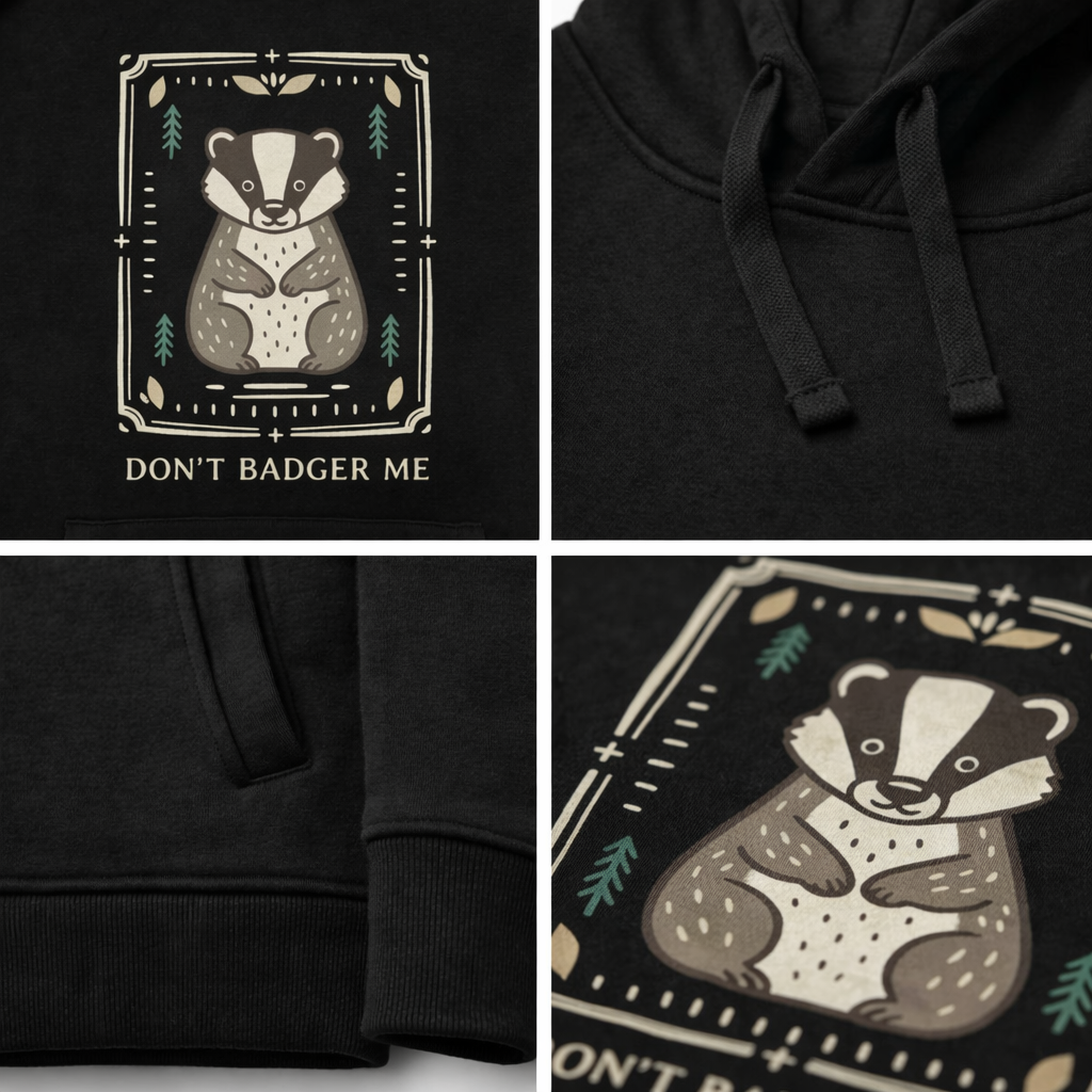 Don’t Badger Me Unisex Hoodie Arvor Life