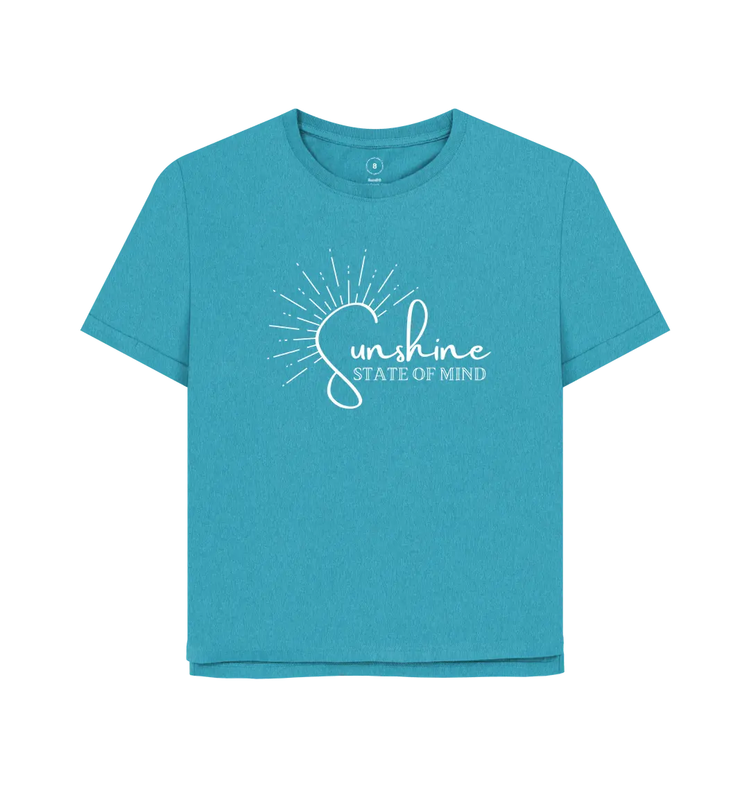 Ocean Blue Printed T-shirt
