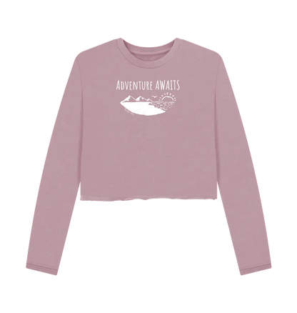 Mauve Printed Boxy Jumpers