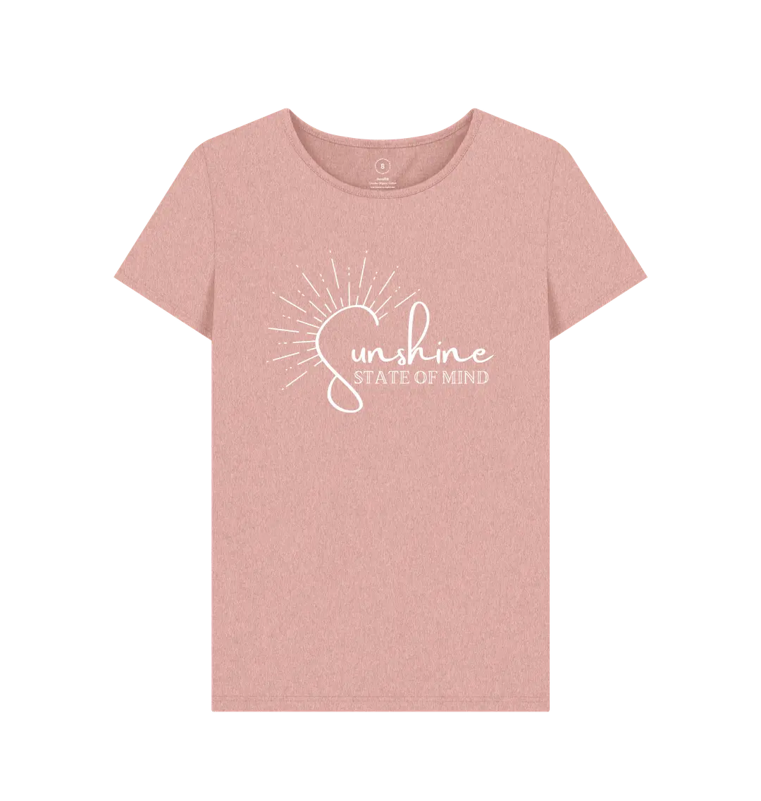 Sunset Pink Recycled Printed T-Shirt