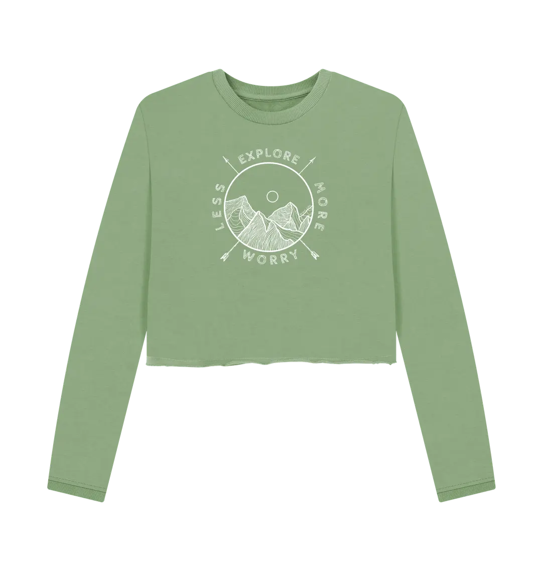 Sage Printed Boxy Jumpers