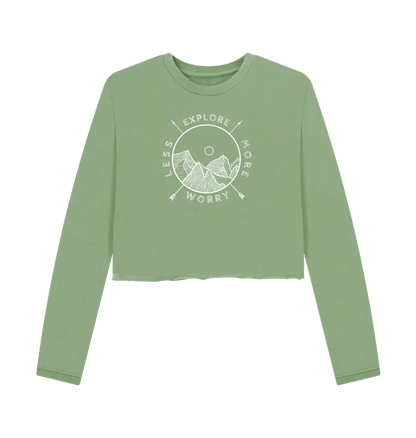 Sage Printed Boxy Jumpers