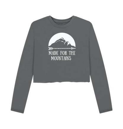 Slate Grey Printed Boxy Jumpers