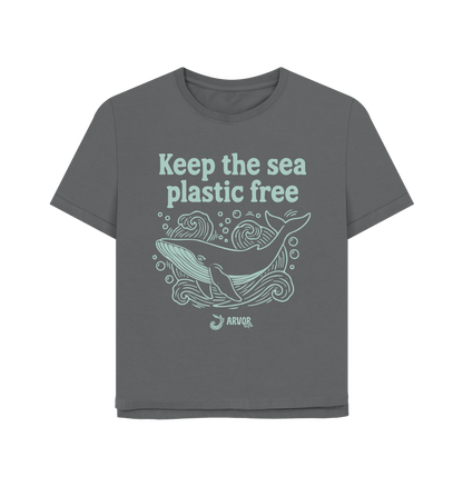 Slate Grey Printed T-shirt Front