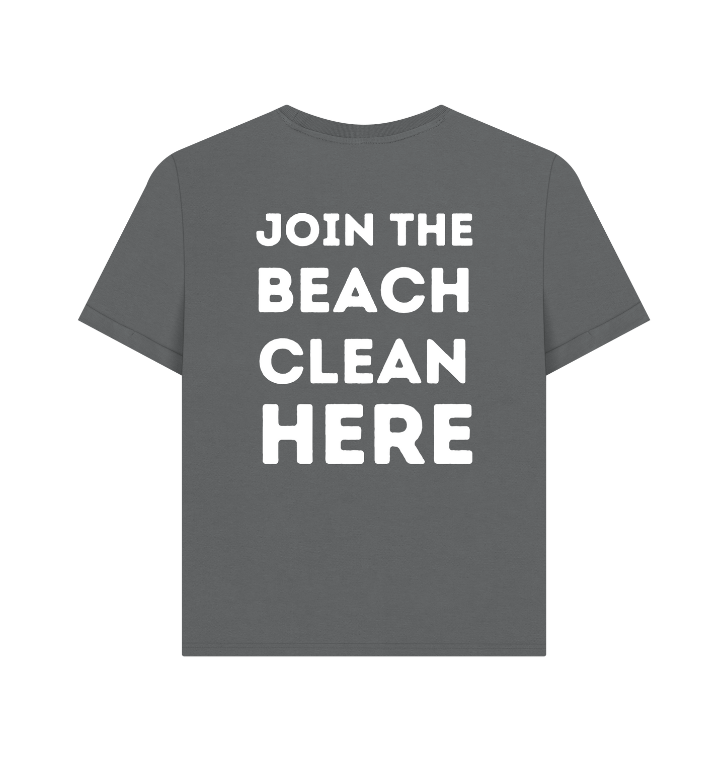 Slate Grey Printed T-shirt Back