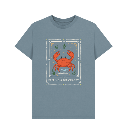 Stone Blue Printed T-shirt Front