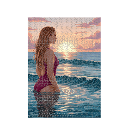 White Jigsaw Puzzles Front