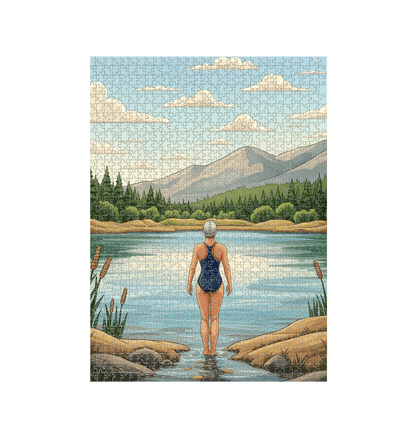 White Jigsaw Puzzles Front