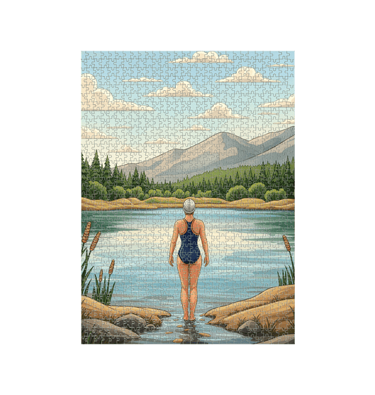 White Jigsaw Puzzles Front