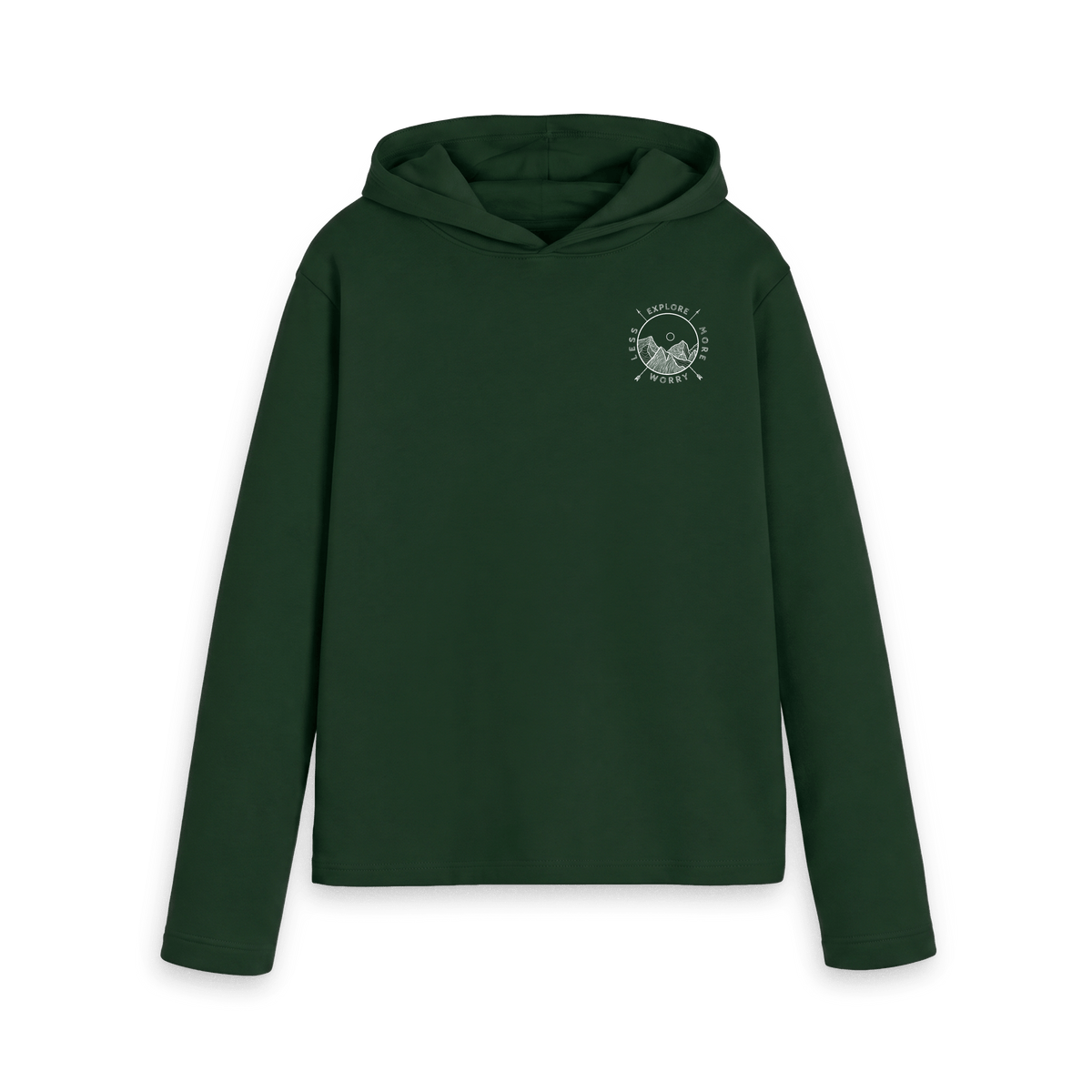 Evergreen Printed Hoody Front