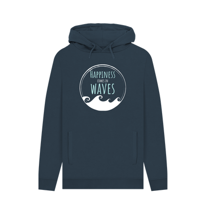 Navy Printed Hoody Front