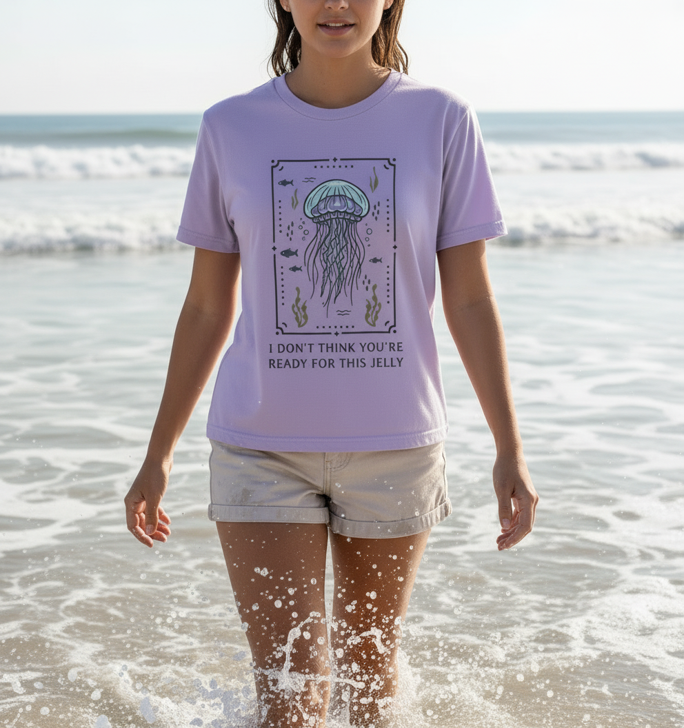 Lilac Printed T-shirt Front
