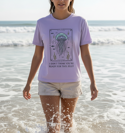 Lilac Printed T-shirt Front