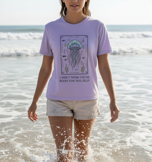 Lilac Printed T-shirt Front
