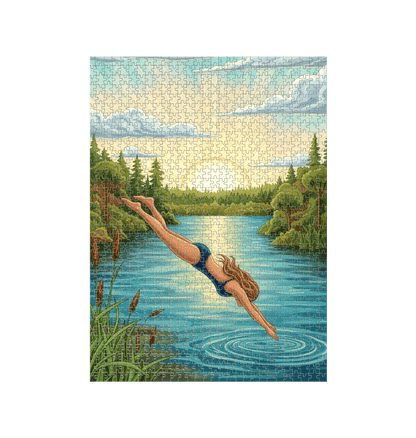 White Jigsaw Puzzles Front