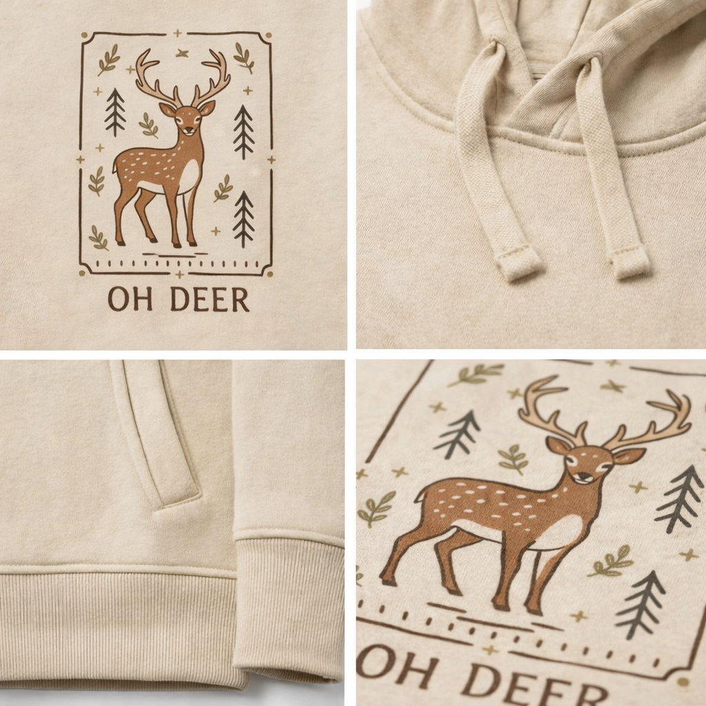Oh Deer Unisex Hoodie Arvor Life