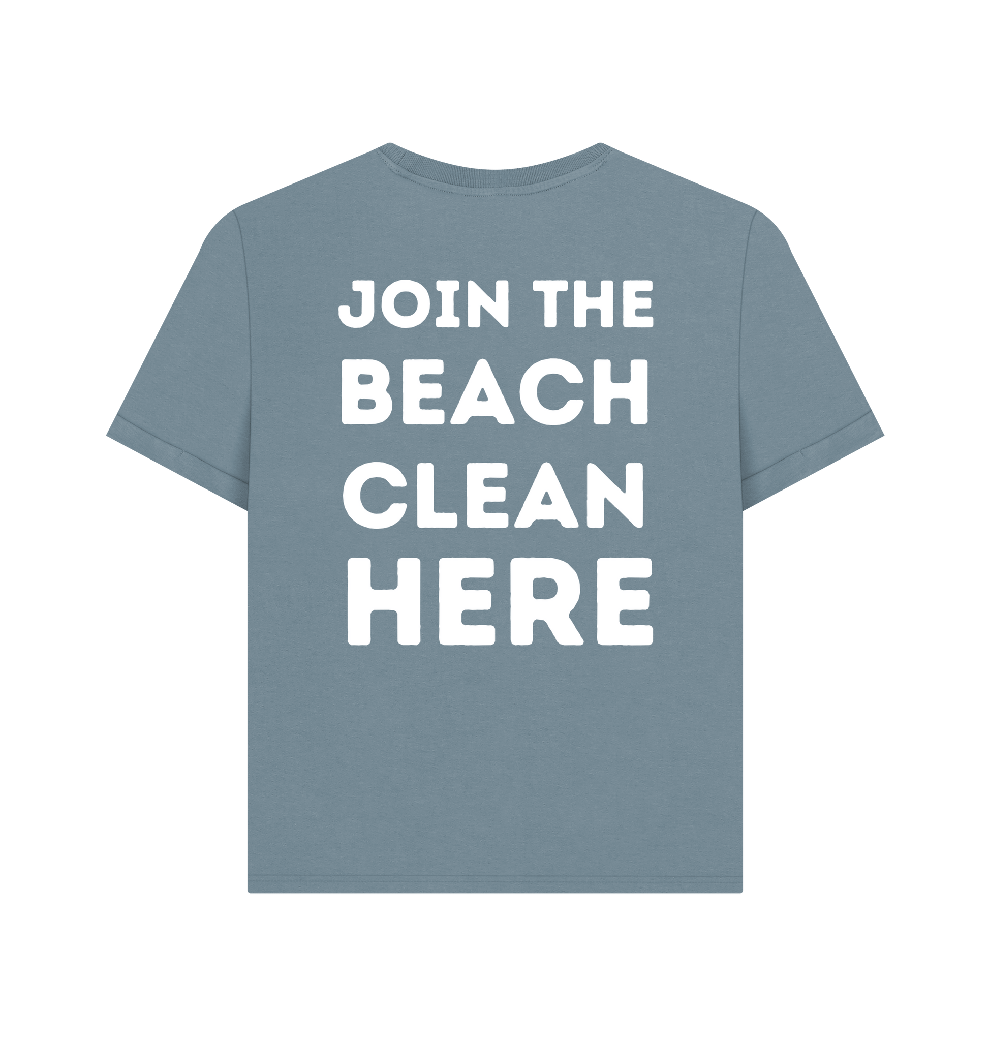 Stone Blue Printed T-shirt Back