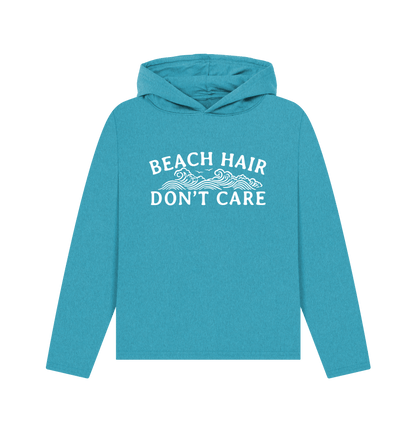Ocean Blue Recycled Hoody Front
