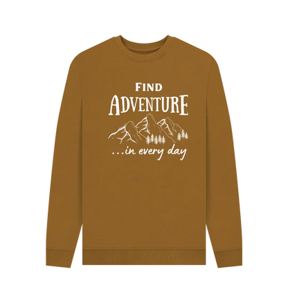 Brown Printed Sweater