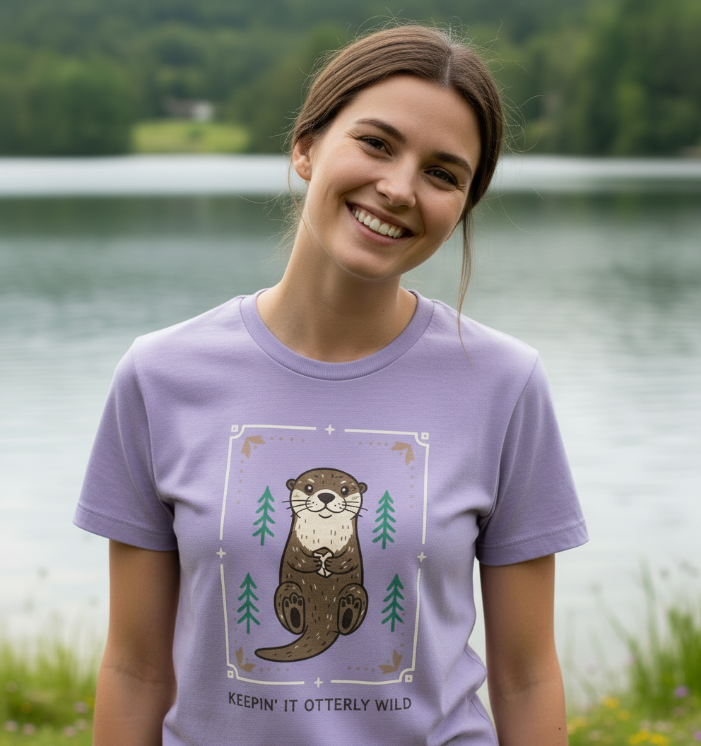 Lilac Printed T-shirt Front