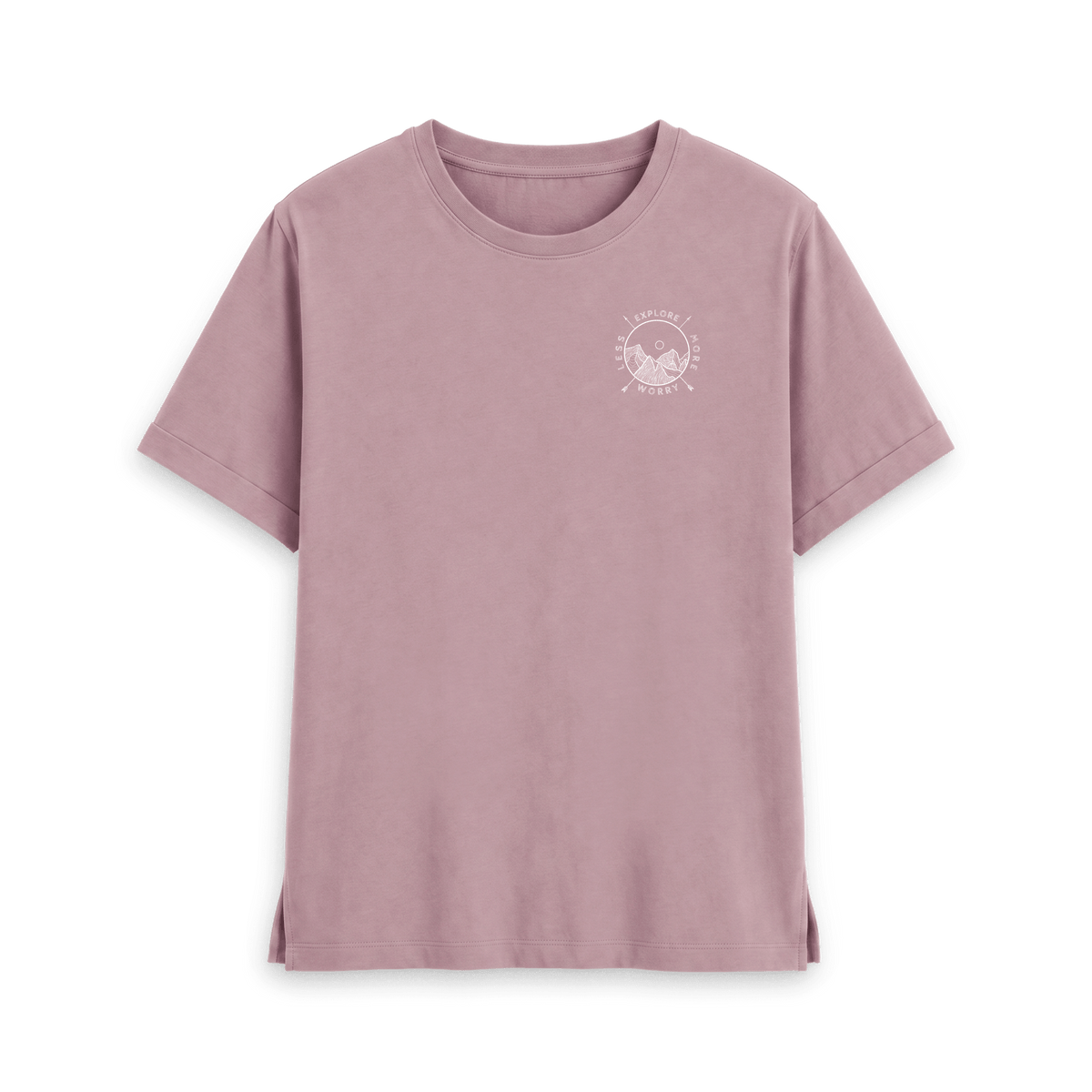 Mauve Printed T-shirt Front