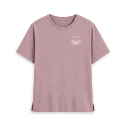 Mauve Printed T-shirt Front