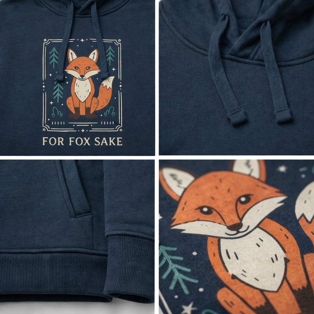 For Fox Sake Unisex Hoodie Arvor Life