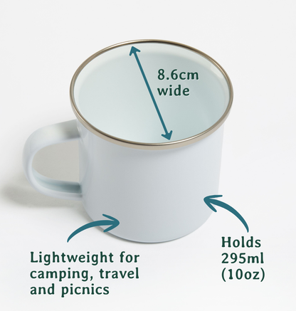 Just Keep Swimming Enamel Mug Arvor Life