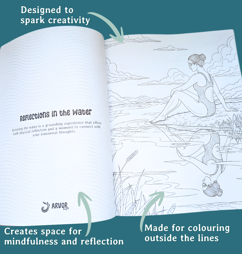 The Wild Swimmer's Colouring Book Arvor Life