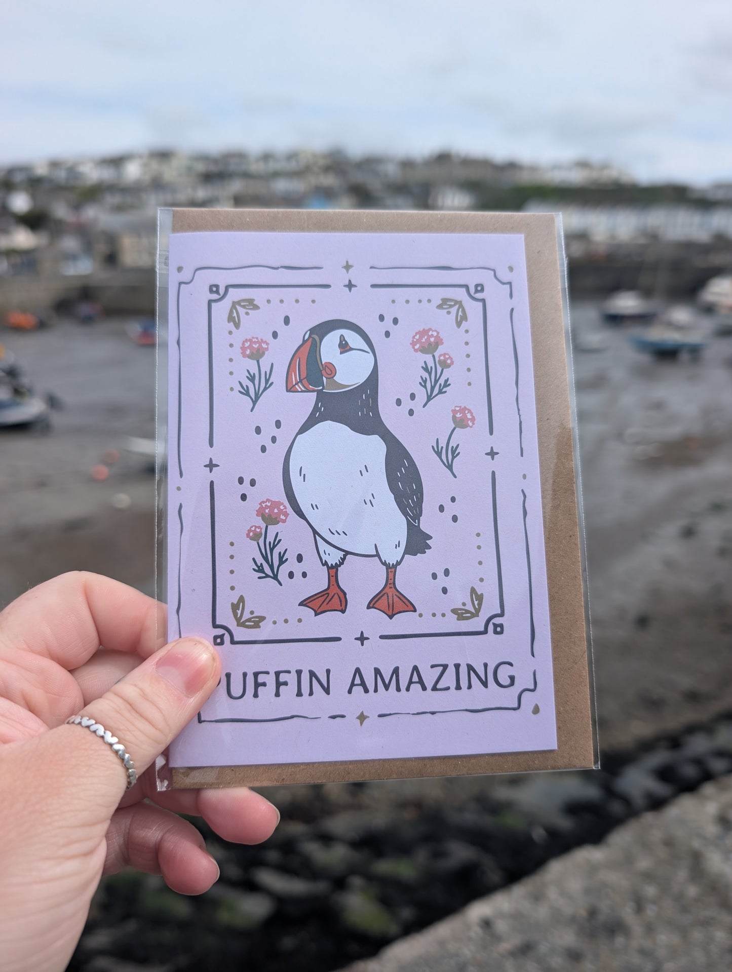 Puffin Greetings Card Arvor Life