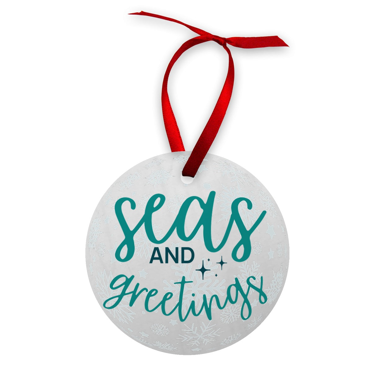 Seas and Greetings Wooden Christmas Decoration